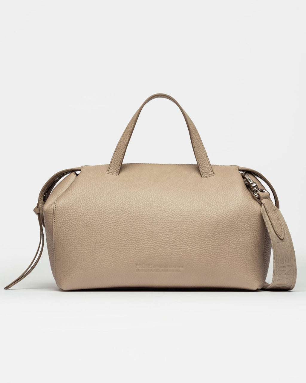 Cartera de mano Resort en cuero graneado