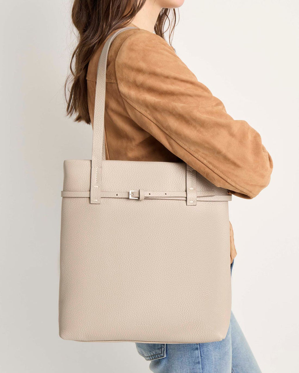 Shopper Bay en cuero graneado