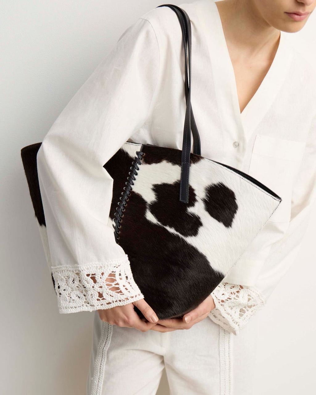 Shopper Neo Craft en cuero vaca pelo