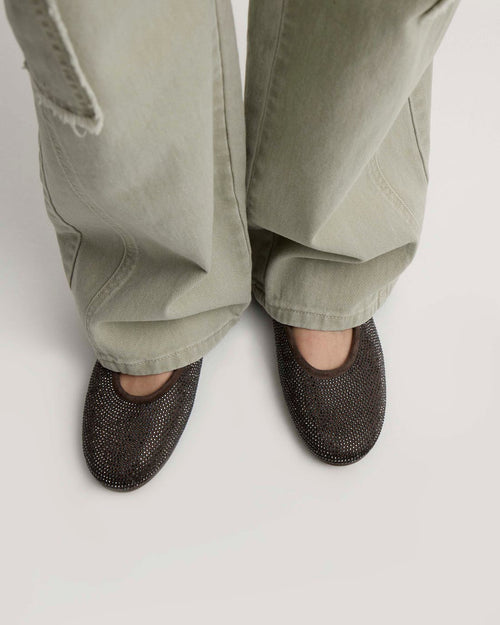 Ballerina Bright en efecto cuero