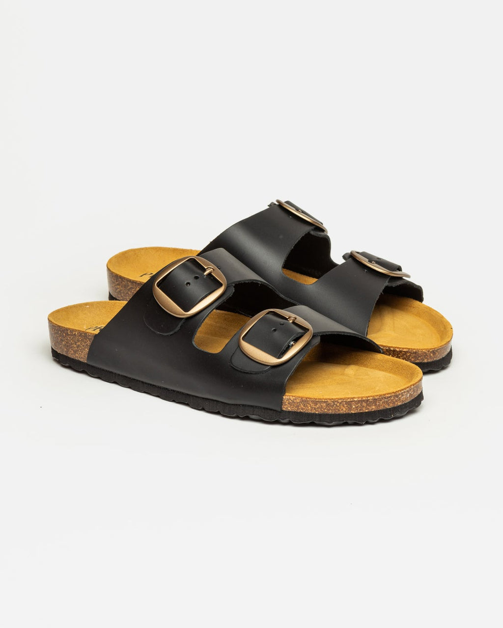 Sandalia baja Lena en cuero liso