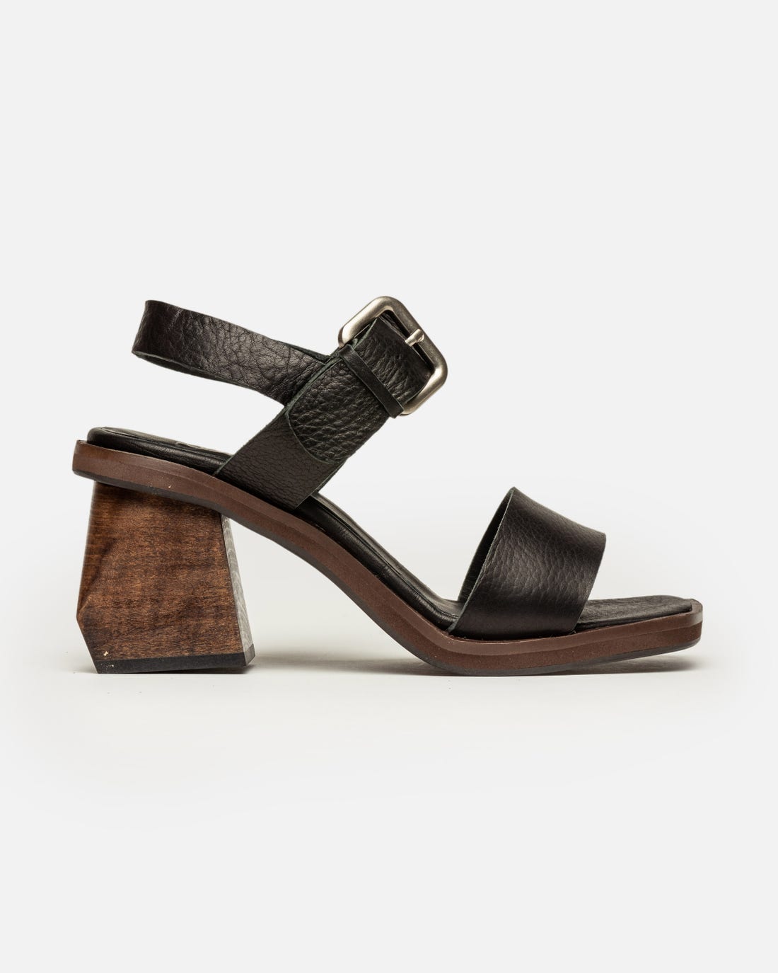 Sandalia alta Kandinsky en cuero liso