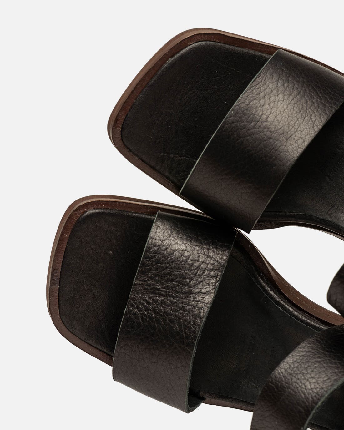 Sandalia alta Kandinsky en cuero liso